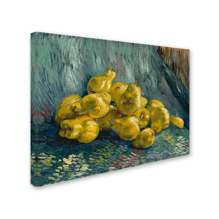 Vault W Artwork Still Life With Quinces On Canvas By Vincent Van Gogh